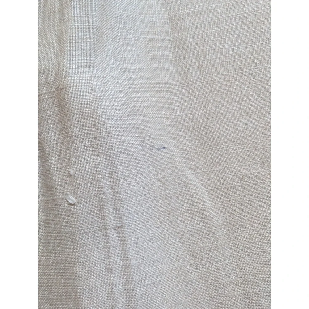 Set of 12 Brand New Vintage Linen Napkins W/ Tatting & Embroidery, 18x18 Beige